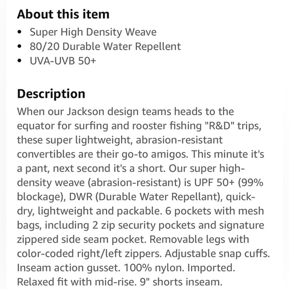 Mountain Khakis Men’s Equatorial Convertible Pant - Picture 16 of 16